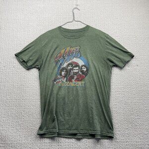 Retro The Who Live in concert T-shirt Faded Green Music Band Shirt Rock Men L